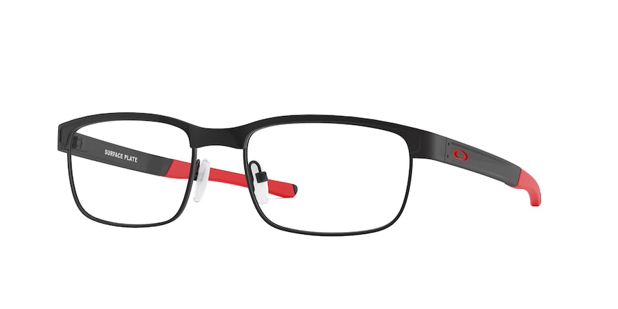 Oakley Optical SURFACE PLATE OX5132 Square Eyeglasses  513204-MATTE BLACK 54-18-138 - Color Map black