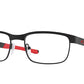 Oakley Optical SURFACE PLATE OX5132 Square Eyeglasses  513204-MATTE BLACK 56-18-140 - Color Map black