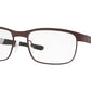 Oakley Optical SURFACE PLATE OX5132 Square Eyeglasses  513205-SATIN CORTEN 54-18-138 - Color Map brown