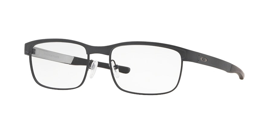 Oakley Optical SURFACE PLATE OX5132 Square Eyeglasses  513207-SATIN LIGHT STEEL 54-18-138 - Color Map grey