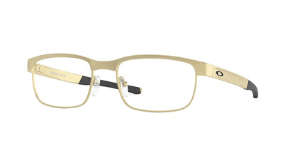 Oakley Optical SURFACE PLATE OX5132 Square Eyeglasses  513208-SATIN LIGHT GOLD 56-18-140 - Color Map gold