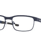 Oakley Optical SURFACE PLATE OX5132 Square Eyeglasses  513209-MATTE DARK NAVY 56-18-140 - Color Map blue