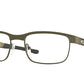 Oakley Optical SURFACE PLATE OX5132 Square Eyeglasses  513210-SATIN OLIVE 56-18-140 - Color Map green