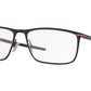 Oakley Optical TIE BAR OX5138 Rectangle Eyeglasses  513801-SATIN BLACK 57-16-141 - Color Map black