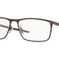 Oakley Optical TIE BAR OX5138 Rectangle Eyeglasses  513803-SATIN CORTEN 53-16-135 - Color Map bronze/copper