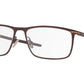 Oakley Optical TIE BAR OX5138 Rectangle Eyeglasses  513803-SATIN CORTEN 57-16-141 - Color Map bronze/copper