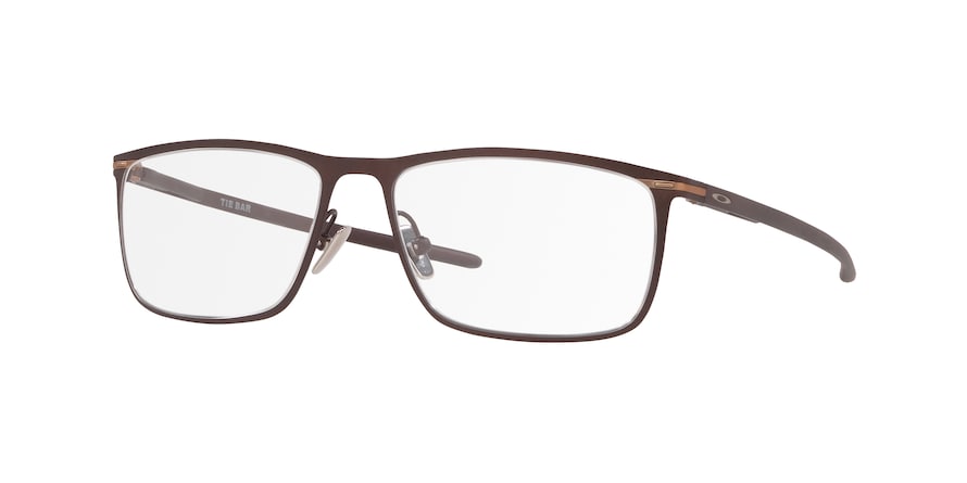 Oakley Optical TIE BAR OX5138 Rectangle Eyeglasses  513803-SATIN CORTEN 57-16-141 - Color Map bronze/copper
