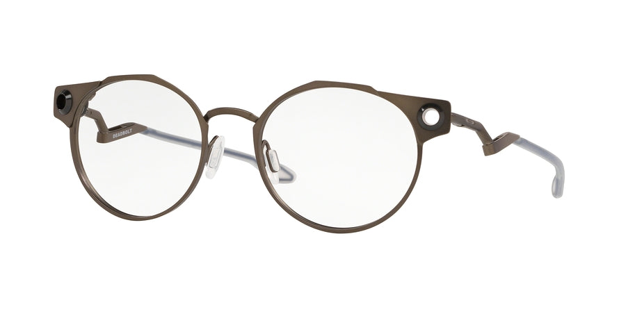 Oakley Optical DEADBOLT OX5141 Round Eyeglasses  514102-PEWTER 52-19-136 - Color Map silver