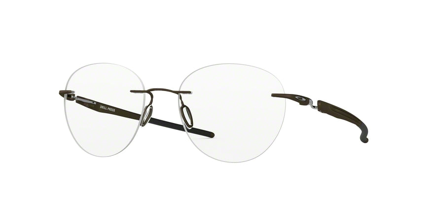 Oakley Optical DRILL PRESS OX5143 Round Eyeglasses  514302-PEWTER 51-18-137 - Color Map silver