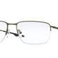 Oakley Optical WINGBACK SQ OX5148 Square Eyeglasses  514802-PEWTER 56-18-136 - Color Map silver