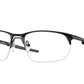 Oakley Optical WIRE TAP 2.0 RX OX5152 Rectangle Eyeglasses  515201-SATIN BLACK 56-19-140 - Color Map black