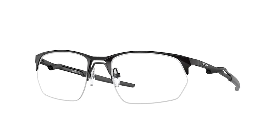 Oakley Optical WIRE TAP 2.0 RX OX5152 Rectangle Eyeglasses  515201-SATIN BLACK 56-19-140 - Color Map black