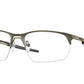 Oakley Optical WIRE TAP 2.0 RX OX5152 Rectangle Eyeglasses  515202-PEWTER 56-19-140 - Color Map brown