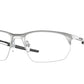 Oakley Optical WIRE TAP 2.0 RX OX5152 Rectangle Eyeglasses  515204-SATIN CHROME 56-19-140 - Color Map silver