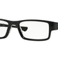 Oakley Optical AIRDROP OX8046 Rectangle Eyeglasses  804602-BLACK INK 57-18-143 - Color Map black