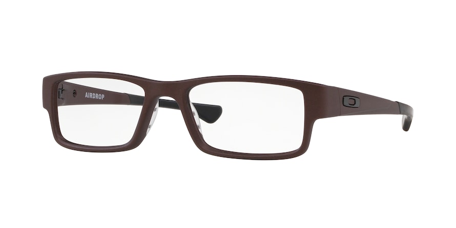 Oakley Optical AIRDROP OX8046 Rectangle Eyeglasses  804611-SATIN CORTEN 51-18-143 - Color Map brown