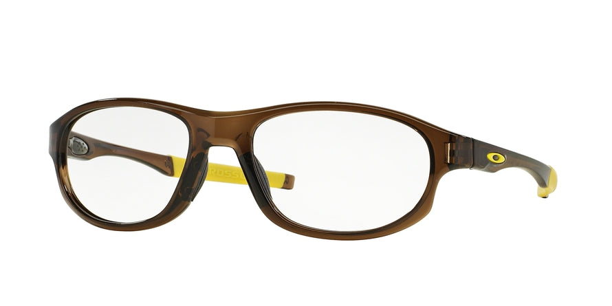 Oakley Optical CROSSLINK STRIKE OX8048 Oval Eyeglasses  804803-BARK 56-18-143 - Color Map brown