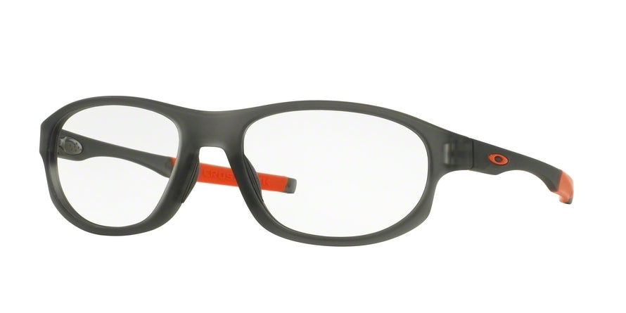 Oakley Optical CROSSLINK STRIKE OX8048 Oval Eyeglasses  804804-SATIN GREY SMOKE 56-18-143 - Color Map grey