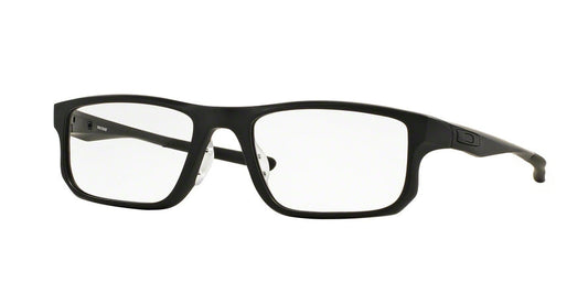 Oakley Optical VOLTAGE (A) OX8066 Rectangle Eyeglasses  806601-SATIN BLACK 55-19-137 - Color Map black