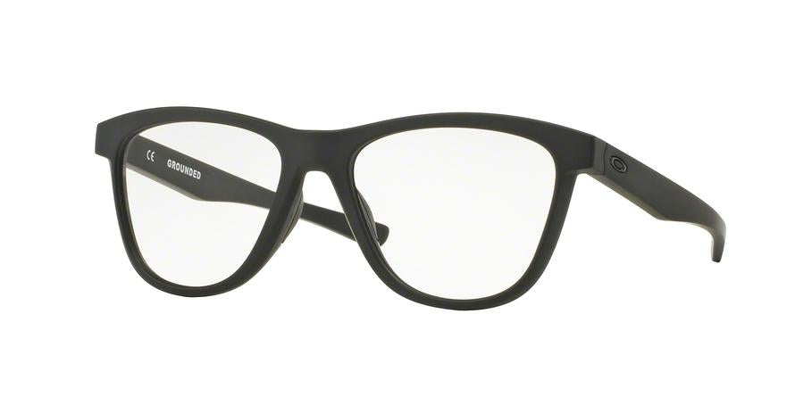 Oakley Optical GROUNDED OX8070 Square Eyeglasses  807006-SATIN BLACK 53-17-137 - Color Map black