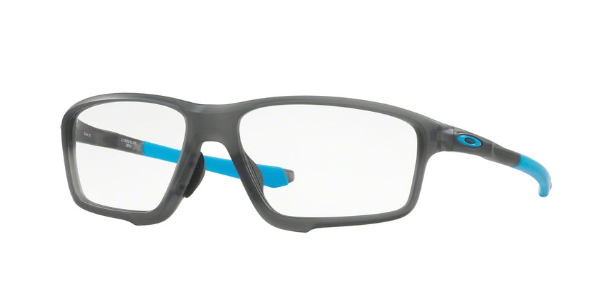 Oakley Optical CROSSLINK ZERO (A) OX8080 Square Eyeglasses  808001-SATIN GREY SMOKE 58-16-138 - Color Map grey