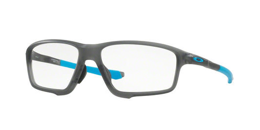 Oakley Optical CROSSLINK ZERO (A) OX8080 Square Eyeglasses  808001-SATIN GREY SMOKE 58-16-138 - Color Map grey