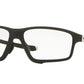 Oakley Optical CROSSLINK ZERO (A) OX8080 Square Eyeglasses  808003-MATTE BLACK 58-16-138 - Color Map black