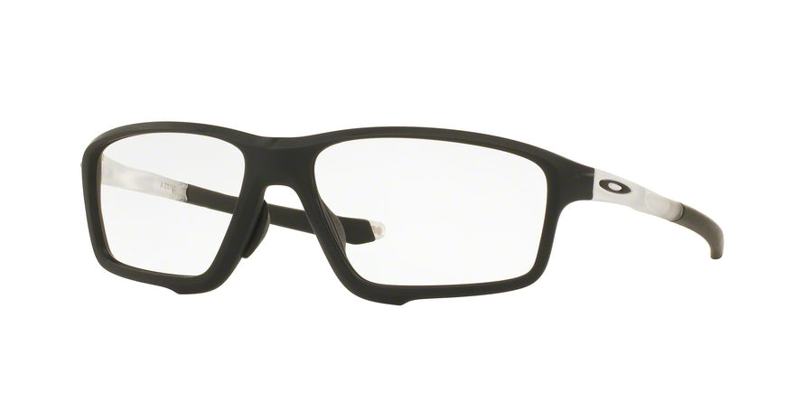 Oakley Optical CROSSLINK ZERO (A) OX8080 Square Eyeglasses  808003-MATTE BLACK 58-16-138 - Color Map black
