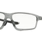 Oakley Optical CROSSLINK ZERO (A) OX8080 Square Eyeglasses  808004-POLISHED GREY SHADOW 58-16-138 - Color Map grey