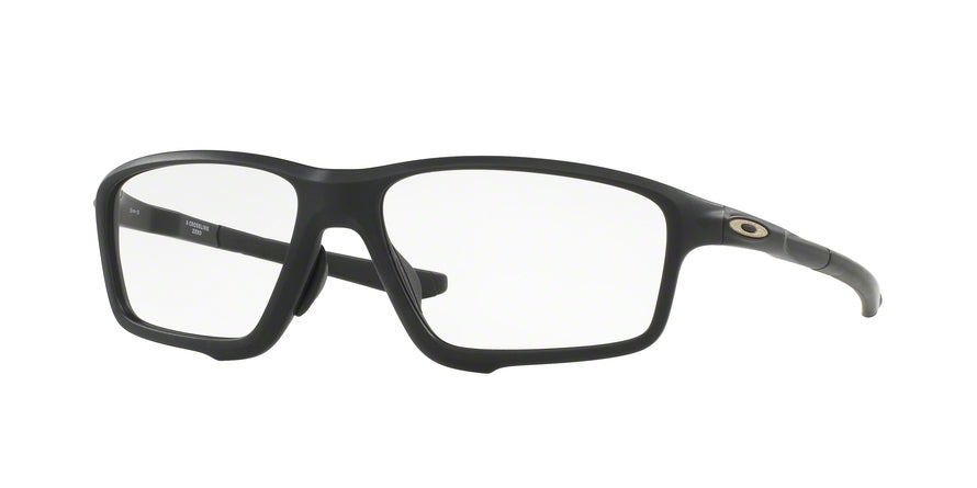 Oakley Optical CROSSLINK ZERO (A) OX8080 Square Eyeglasses  808007-SATIN BLACK 58-16-138 - Color Map black