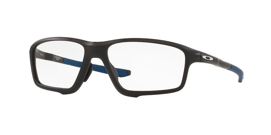 Oakley Optical CROSSLINK ZERO (A) OX8080 Square Eyeglasses  808008-SATIN BLACK 58-16-138 - Color Map black