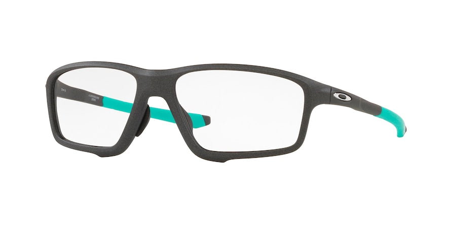 Oakley Optical CROSSLINK ZERO (A) OX8080 Square Eyeglasses  808009-SATIN LIGHT STEEL 58-16-138 - Color Map grey