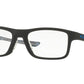 Oakley Optical PLANK 2.0 OX8081 Rectangle Eyeglasses  808101-SATIN BLACK 53-18-139 - Color Map black