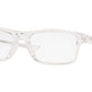 Oakley Optical PLANK 2.0 OX8081 Rectangle Eyeglasses  808111-POLISHED CLEAR 55-18-145 - Color Map clear