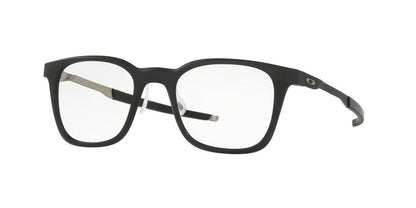Oakley Optical STEEL LINE R OX8103 Round Eyeglasses  810301-SATIN BLACK 49-19-140 - Color Map black