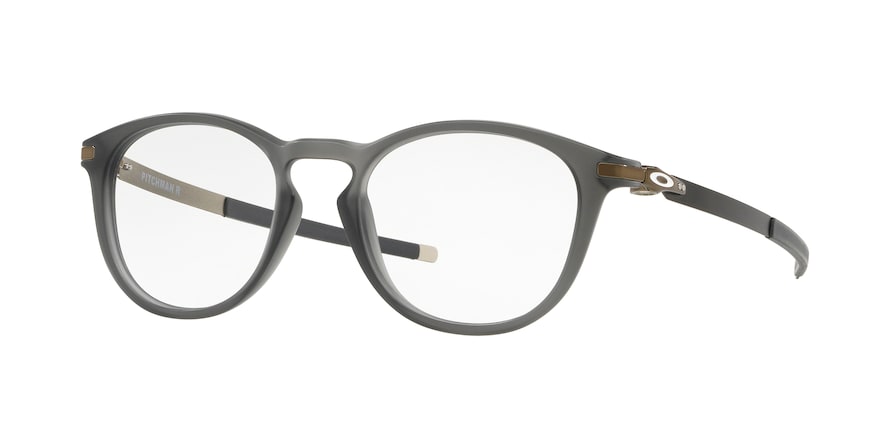 Oakley Optical PITCHMAN R OX8105 Round Eyeglasses  810507-MATTE GREY SMOKE 50-19-140 - Color Map grey