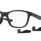 Oakley Optical CROSS STEP OX8106 Round Eyeglasses  810603-MATTE WOODGRAIN 52-16-135 - Color Map brown