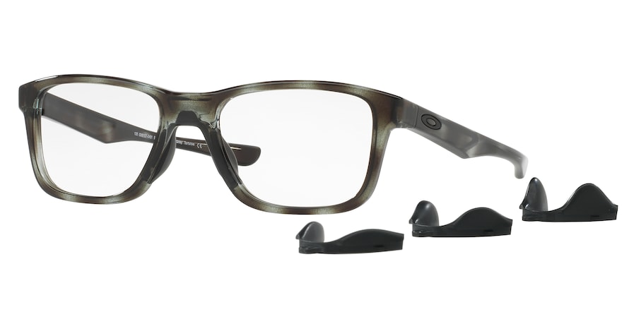 Oakley Optical TRIM PLANE OX8107 Square Eyeglasses  810704-POLISHED GREY TORTOISE 51-18-135 - Color Map grey