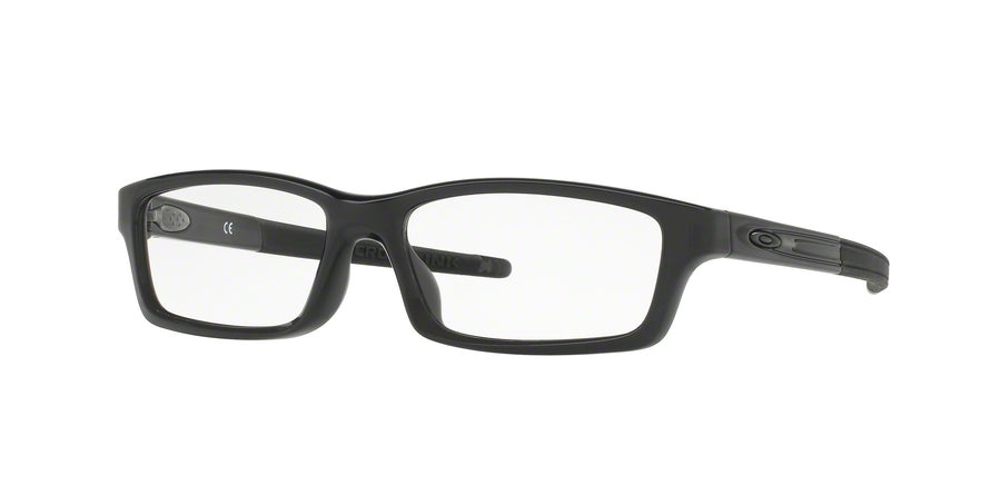 Oakley Optical CROSSLINK YOUTH (A) OX8111 Rectangle Eyeglasses  811101-POLISHED BLACK INK 53-15-135 - Color Map black
