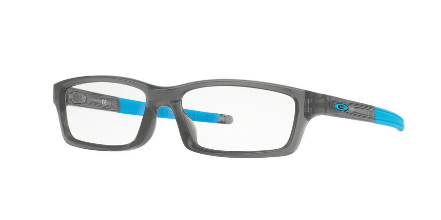 Oakley Optical CROSSLINK YOUTH (A) OX8111 Rectangle Eyeglasses  811102-POLISHED GREY SMOKE 53-15-135 - Color Map grey