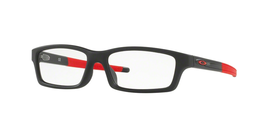 Oakley Optical CROSSLINK YOUTH (A) OX8111 Rectangle Eyeglasses  811104-SATIN BLACK 53-15-135 - Color Map black