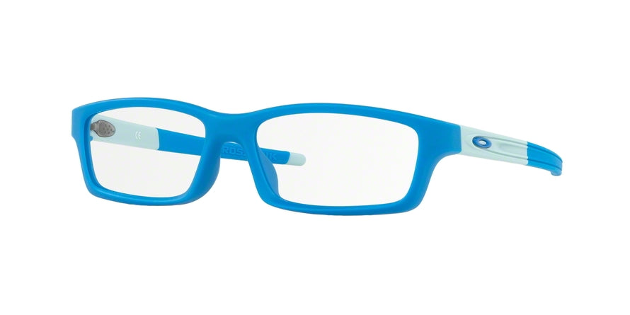Oakley Optical CROSSLINK YOUTH (A) OX8111 Rectangle Eyeglasses  811109-SATIN ELECTRIC BLUE 53-15-135 - Color Map blue
