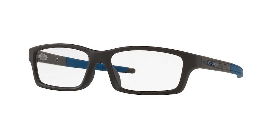 Oakley Optical CROSSLINK YOUTH (A) OX8111 Rectangle Eyeglasses  811111-SATIN BLACK 53-15-135 - Color Map black