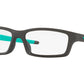 Oakley Optical CROSSLINK YOUTH (A) OX8111 Rectangle Eyeglasses  811112-SATIN LIGHT STEEL 53-15-135 - Color Map grey