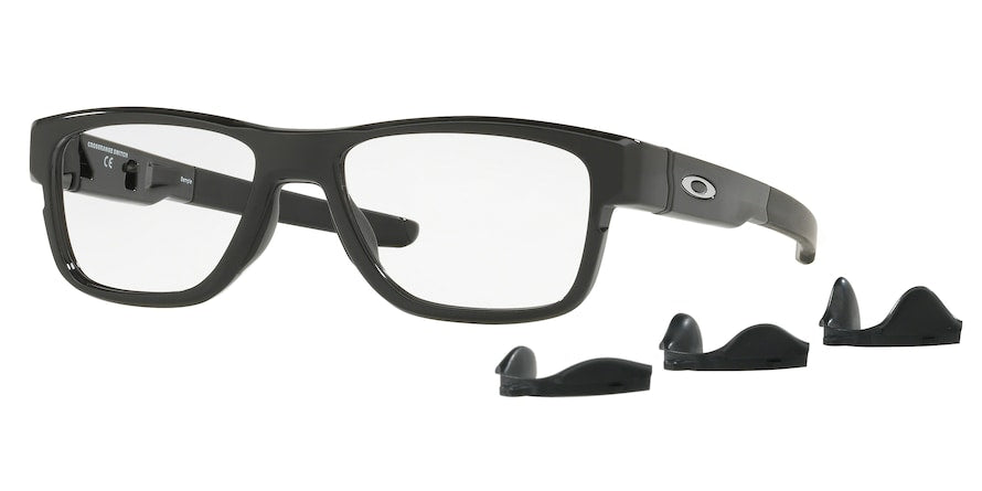 Oakley Optical CROSSRANGE SWITCH OX8132 Square Eyeglasses  813201-POLISHED BLACK 52-17-139 - Color Map black