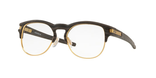 Oakley Optical LATCH KEY RX OX8134 Round Eyeglasses  813405-WOODGRAIN 50-17-133 - Color Map brown