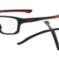 Oakley Optical CROSSLINK FIT OX8136 Rectangle Eyeglasses  813604-SATIN BLACK 55-17-150 - Color Map black