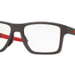 Oakley Optical CHAMFER SQUARED OX8143 Square Eyeglasses  814308-SATIN LIGHT STEEL 54-16-140 - Color Map grey