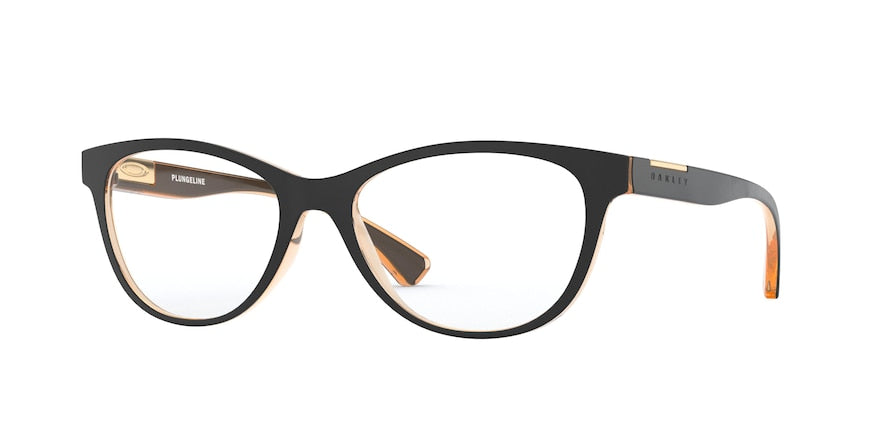 Oakley Optical PLUNGELINE OX8146 Round Eyeglasses  814605-POLISHED BLUSH 50-16-138 - Color Map brown