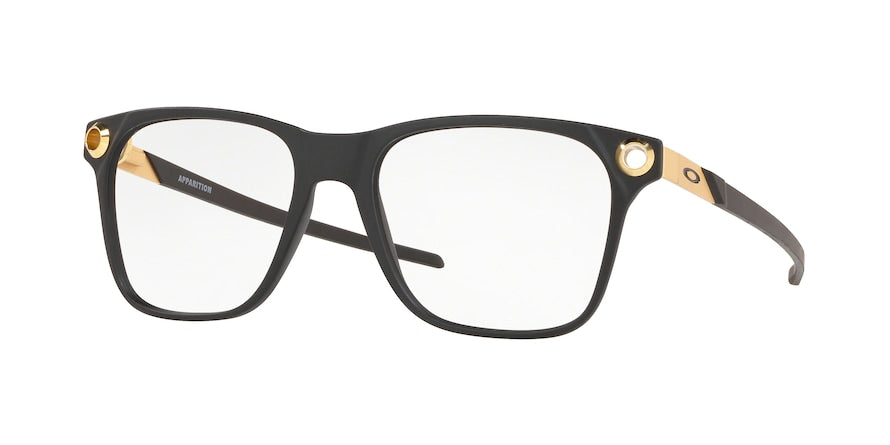 Oakley Optical APPARITION OX8152 Square Eyeglasses  815204-SATIN BLACK 55-18-136 - Color Map black